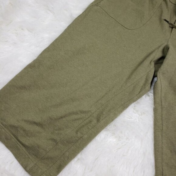 Athleta Farallon Heathered Wide Crop Pants Shadow Olive Heather Plus size 24 - Picture 11 of 12